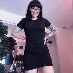 Foxblood Ruched Bodycon dress